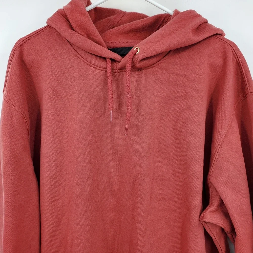 Carhartt Mens‎ Loose Fit Midweight Logo Sleeve Hoodie Terracotta Red XL Workwear